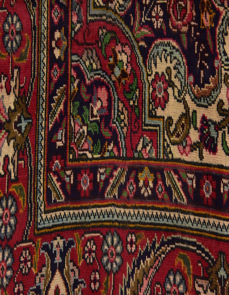 Detail image of  9' 6 x 12' 9  Hand Knotted Tabriz Persian Wool Rug