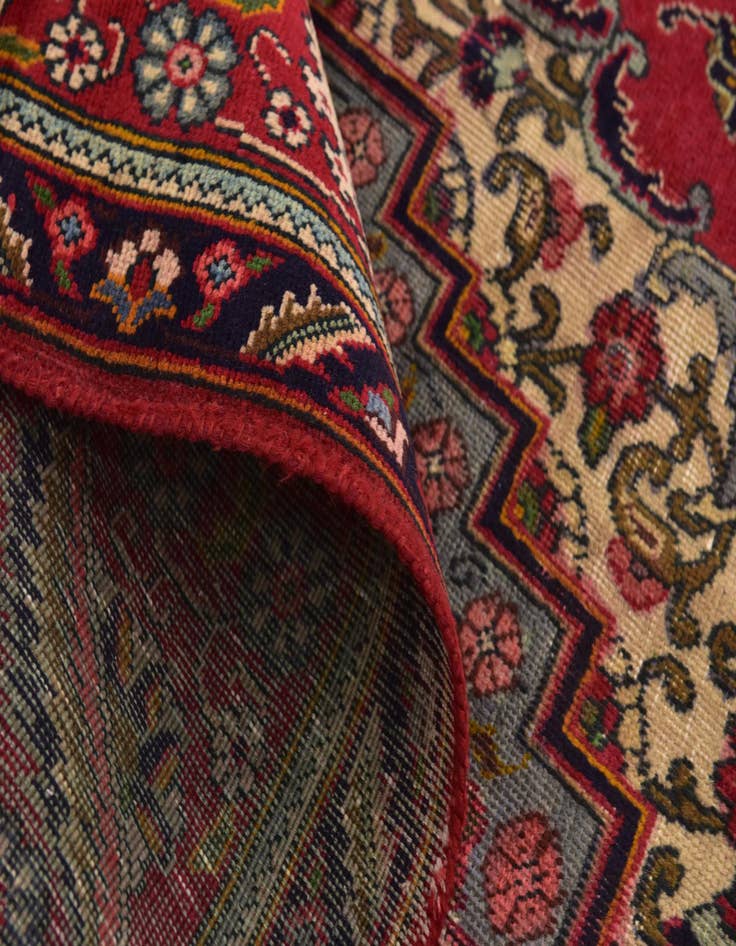 Detail image of  9' 6 x 12' 9  Hand Knotted Tabriz Persian Wool Rug