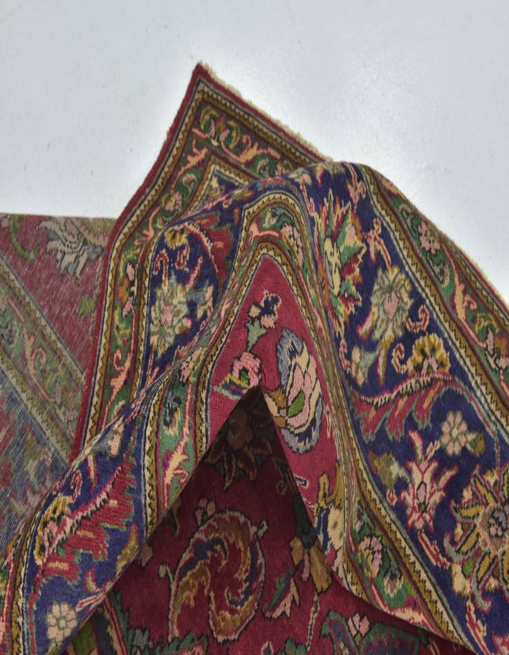 Detail image of 9' 10 x 13' 2 Hand Knotted Tabriz Persian Wool Rug