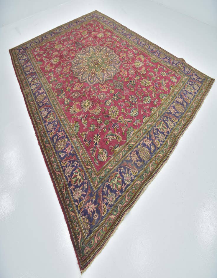 Detail image of 9' 10 x 13' 2 Hand Knotted Tabriz Persian Wool Rug