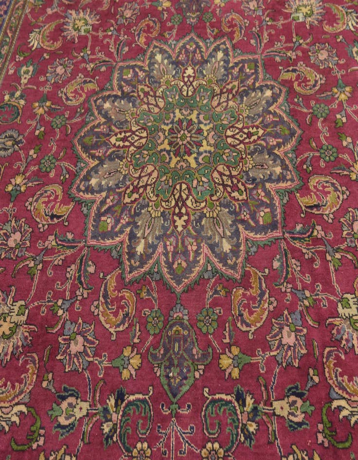 Detail image of 9' 10 x 13' 2 Hand Knotted Tabriz Persian Wool Rug