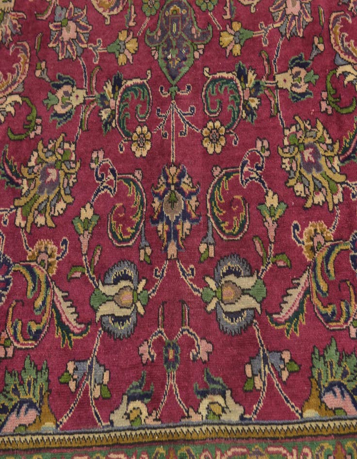 Detail image of 9' 10 x 13' 2 Hand Knotted Tabriz Persian Wool Rug