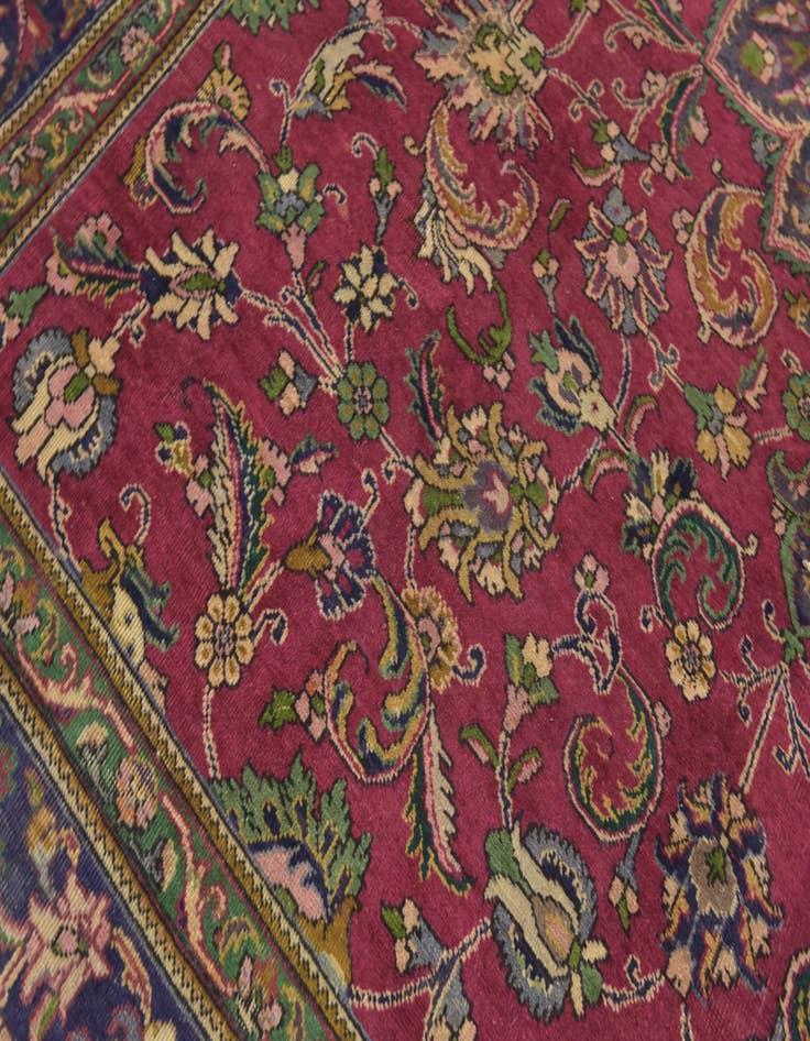 Detail image of 9' 10 x 13' 2 Hand Knotted Tabriz Persian Wool Rug