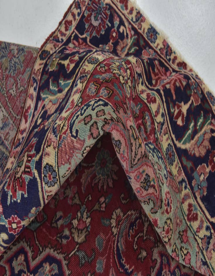 Detail image of  9' 8 x 13' 2  Hand Knotted Tabriz Persian Wool Rug