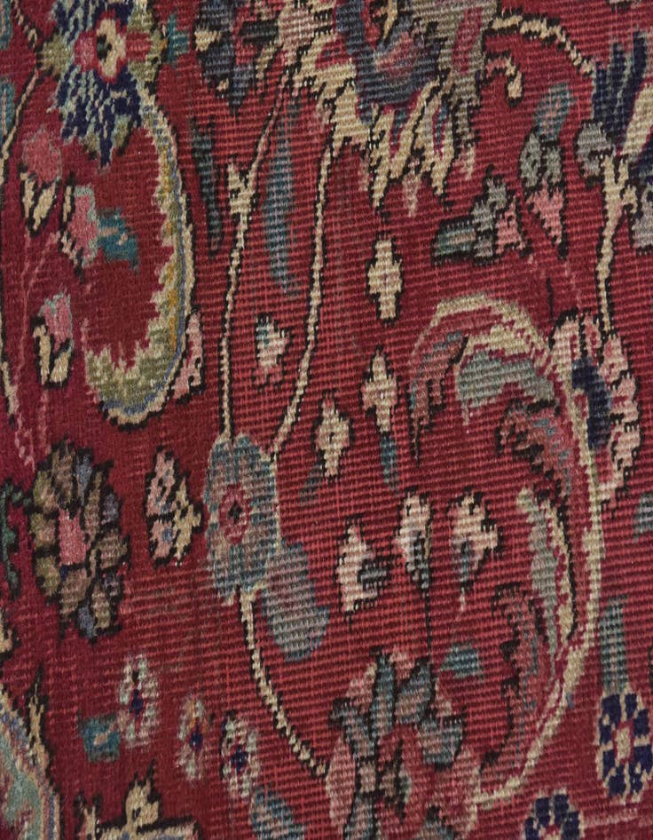 Detail image of  9' 8 x 13' 2  Hand Knotted Tabriz Persian Wool Rug