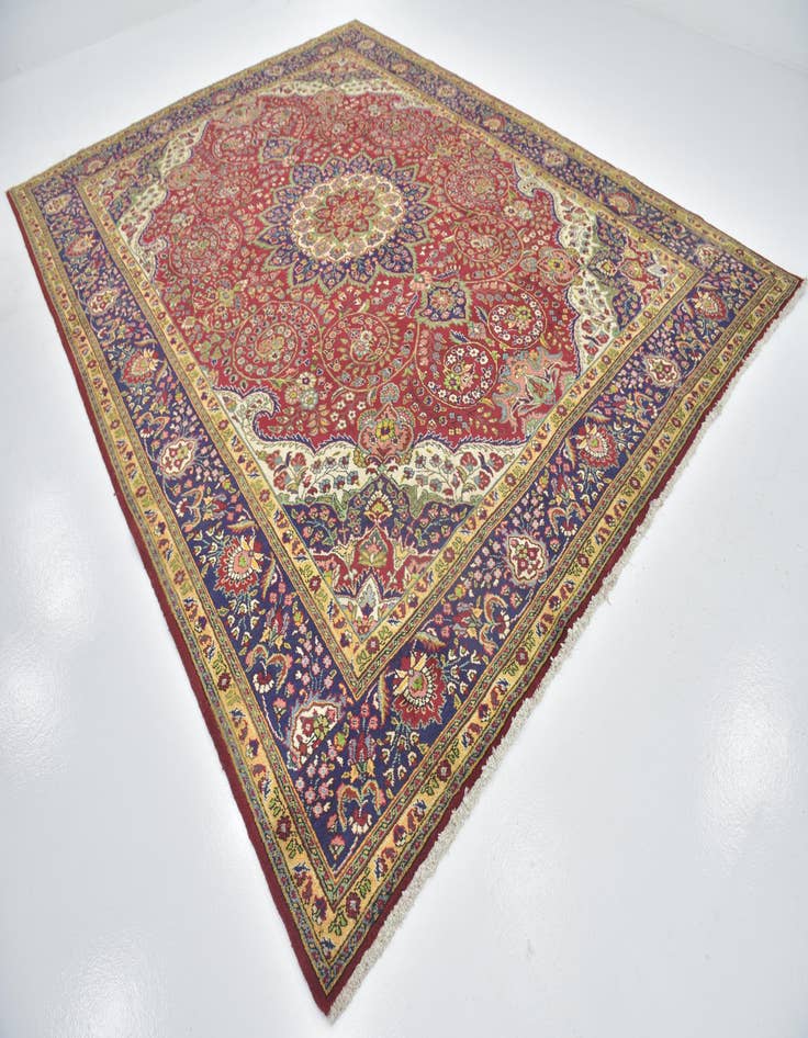 Detail image of 10' 2 x 13' 4 Hand Knotted Tabriz Persian Wool Rug