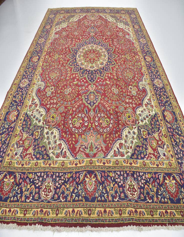 Detail image of 10' 2 x 13' 4 Hand Knotted Tabriz Persian Wool Rug