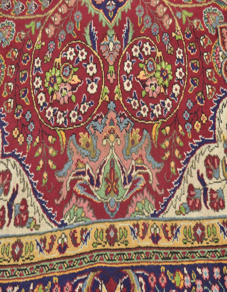 Detail image of 10' 2 x 13' 4 Hand Knotted Tabriz Persian Wool Rug