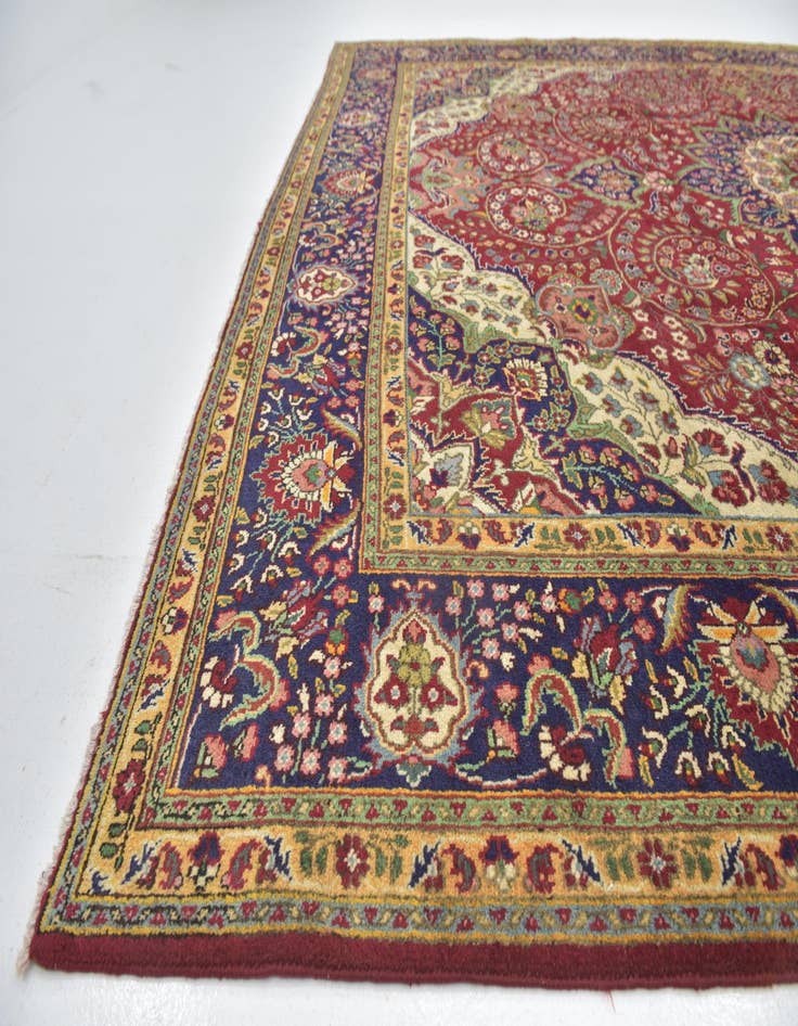 Detail image of 10' 2 x 13' 4 Hand Knotted Tabriz Persian Wool Rug