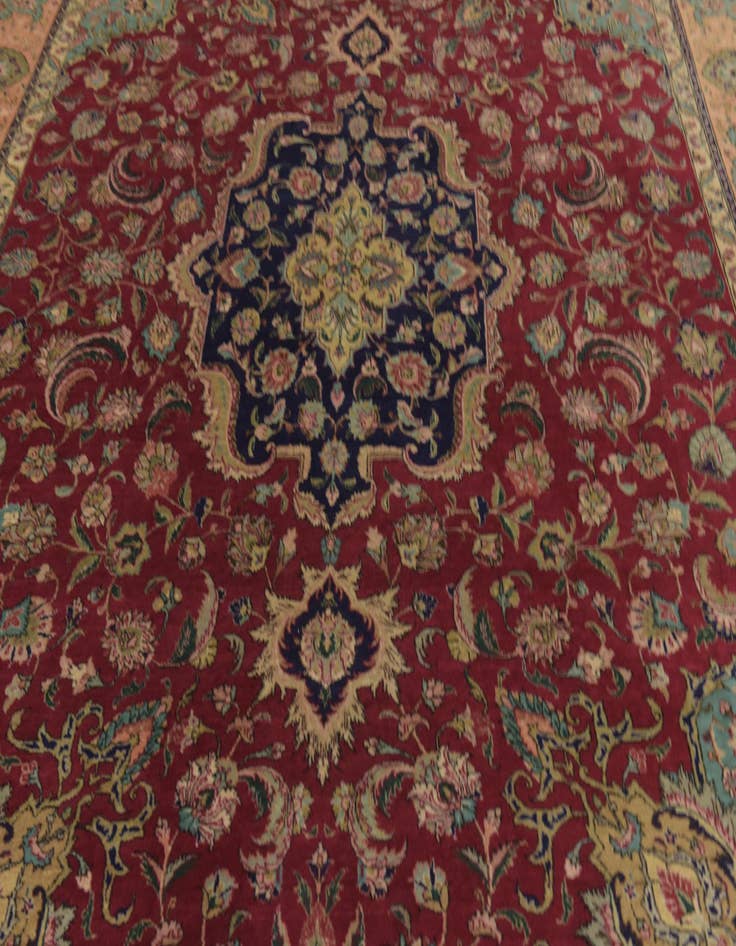 Detail image of  9' 7 x 13' 2  Hand Knotted Tabriz Persian Wool Rug