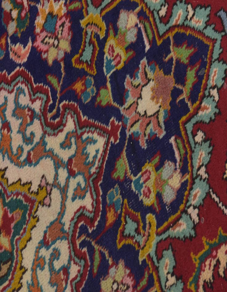 Detail image of  9' 9 x 13' 4  Hand Knotted Tabriz Persian Wool Rug
