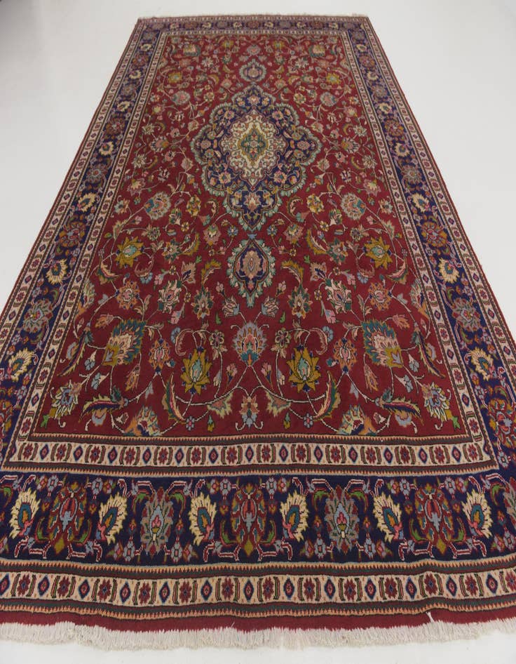 Detail image of  9' 9 x 13' 4  Hand Knotted Tabriz Persian Wool Rug