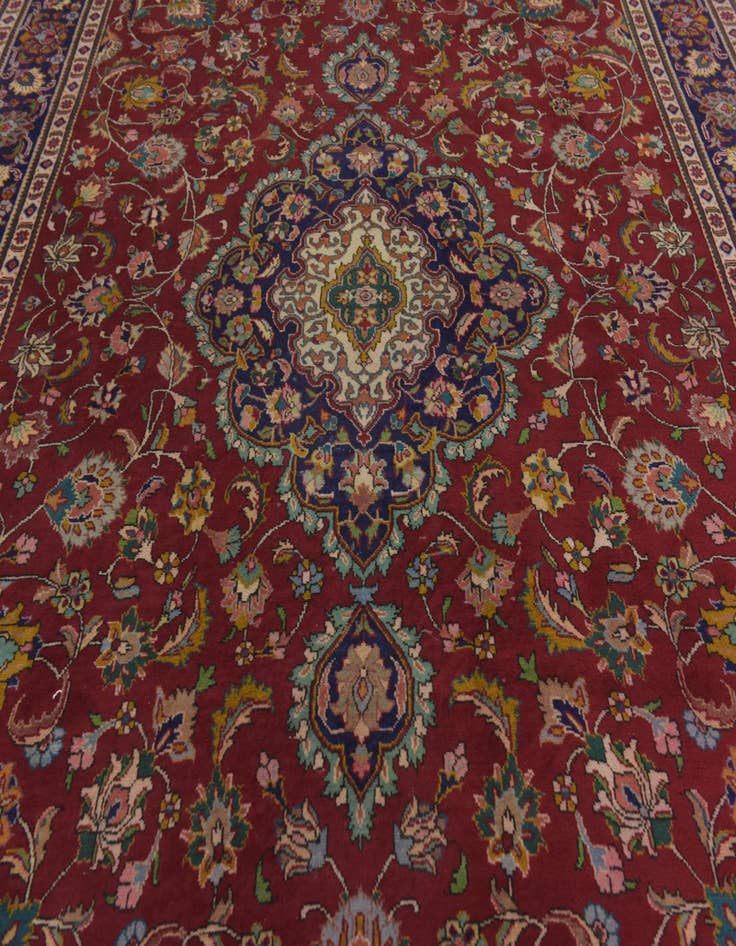 Detail image of  9' 9 x 13' 4  Hand Knotted Tabriz Persian Wool Rug