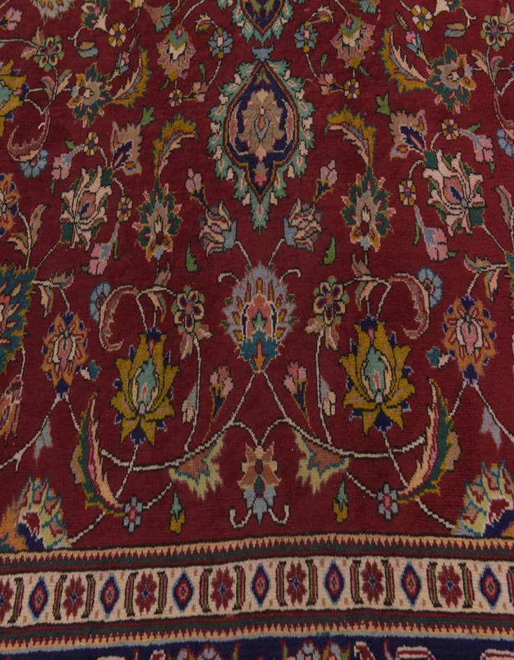 Detail image of  9' 9 x 13' 4  Hand Knotted Tabriz Persian Wool Rug