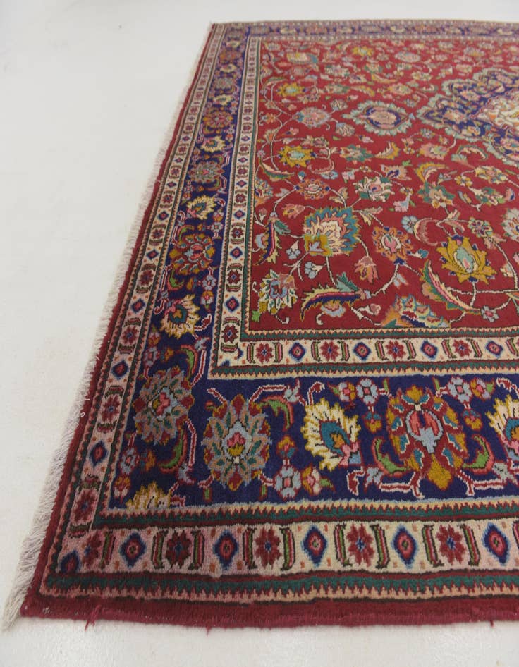 Detail image of  9' 9 x 13' 4  Hand Knotted Tabriz Persian Wool Rug