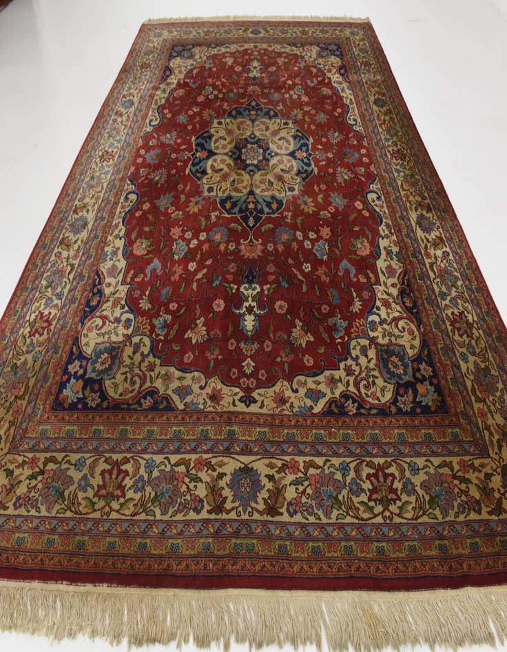 Detail image of  10' x 13' 2  Hand Knotted Tabriz Wool Rug