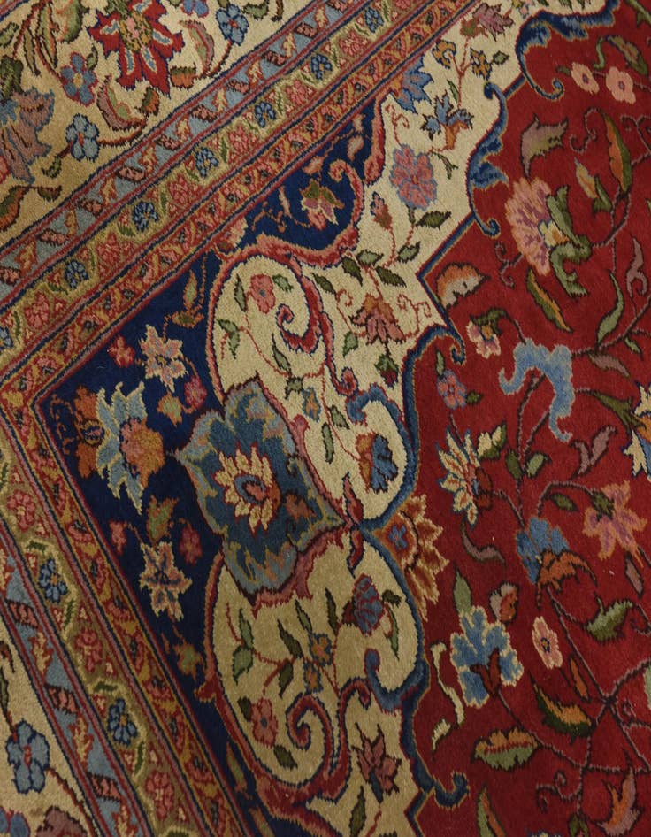 Detail image of  10' x 13' 2  Hand Knotted Tabriz Wool Rug