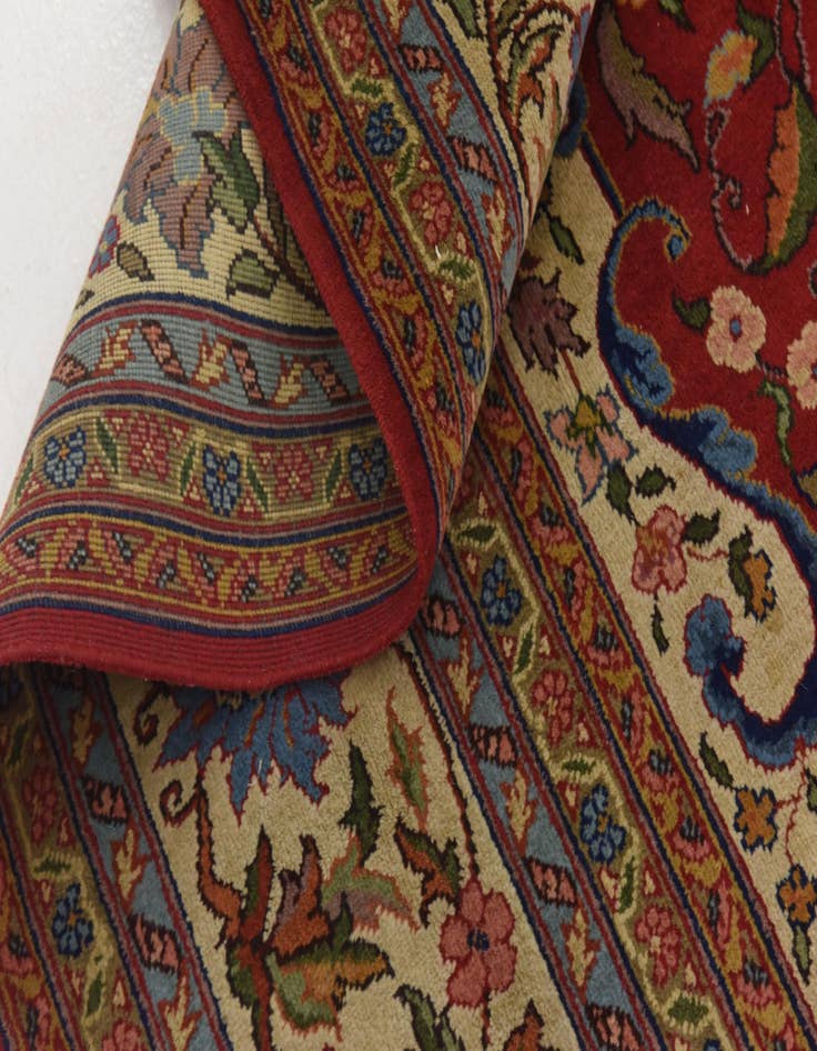 Detail image of  10' x 13' 2  Hand Knotted Tabriz Wool Rug