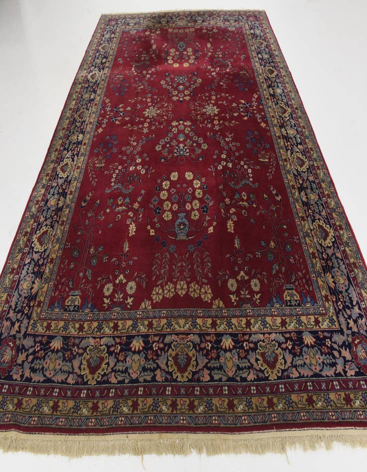 Detail image of  8' 9 x 11' 10  Hand Knotted Tabriz Wool Rug