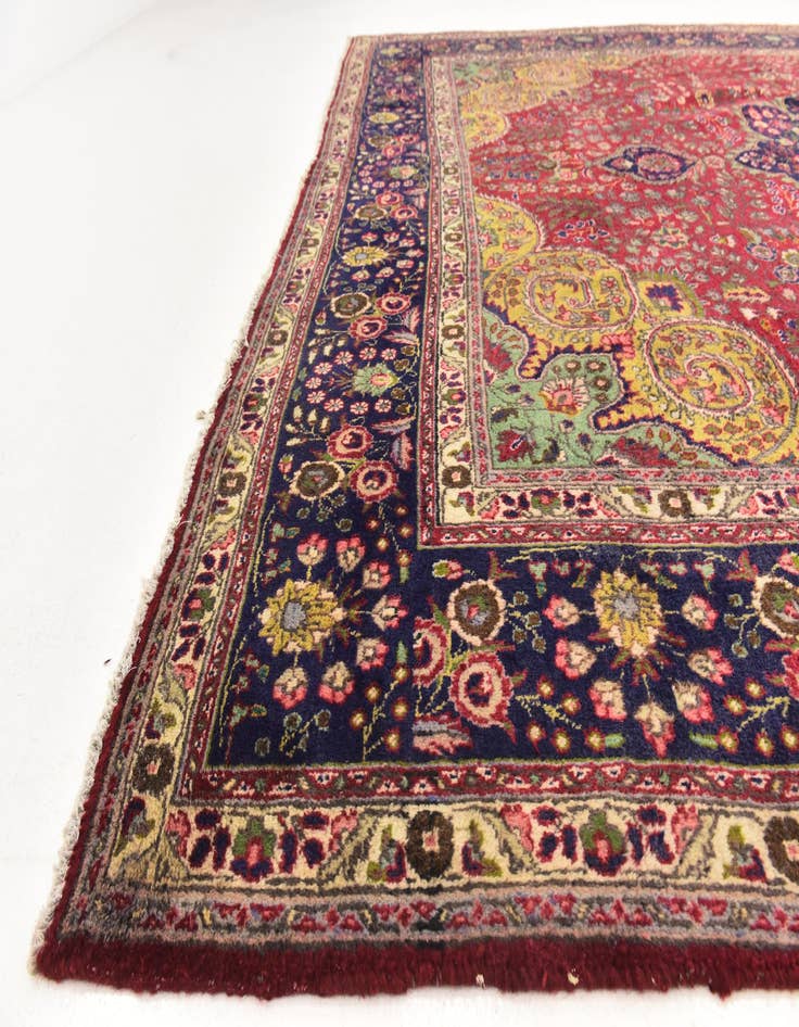 Detail image of 10' x 12' 9 Hand Knotted Tabriz Persian Wool Rug