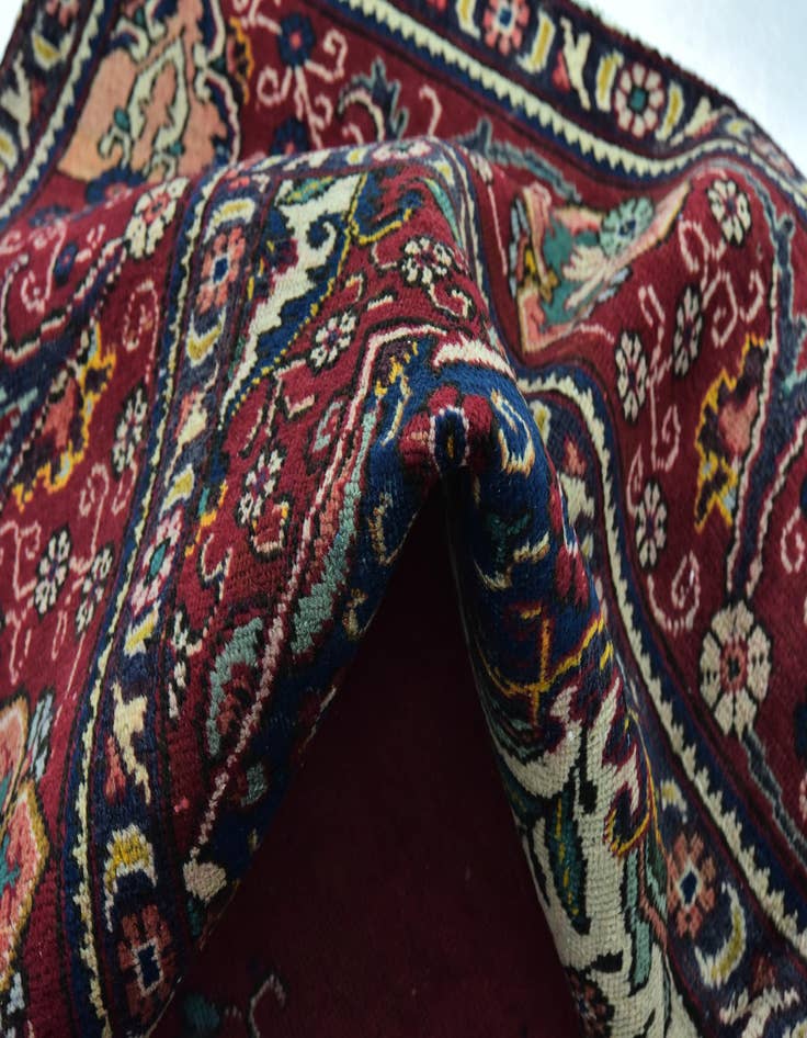 Detail image of  9' 7 x 12' 6  Hand Knotted Tabriz Persian Wool Rug