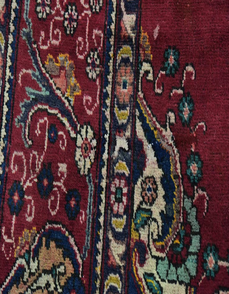 Detail image of  9' 7 x 12' 6  Hand Knotted Tabriz Persian Wool Rug