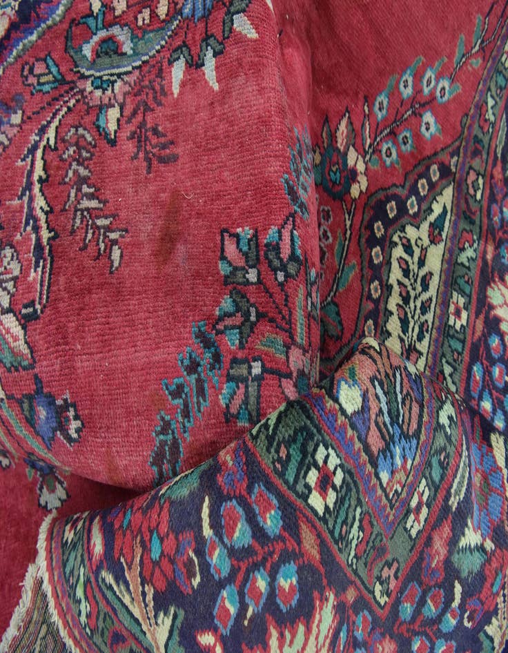 Detail image of  9' 7 x 12' 6  Hand Knotted Tabriz Persian Wool Rug