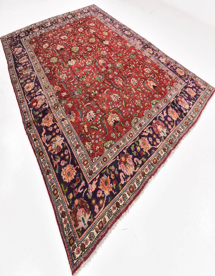 Detail image of 9' 10 x 13' Hand Knotted Tabriz Persian Wool Rug