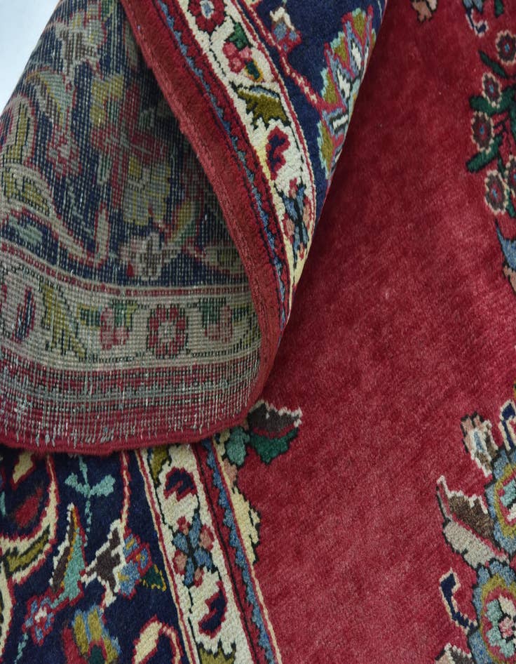 Detail image of  9' 9 x 13'  Hand Knotted Tabriz Persian Wool Rug