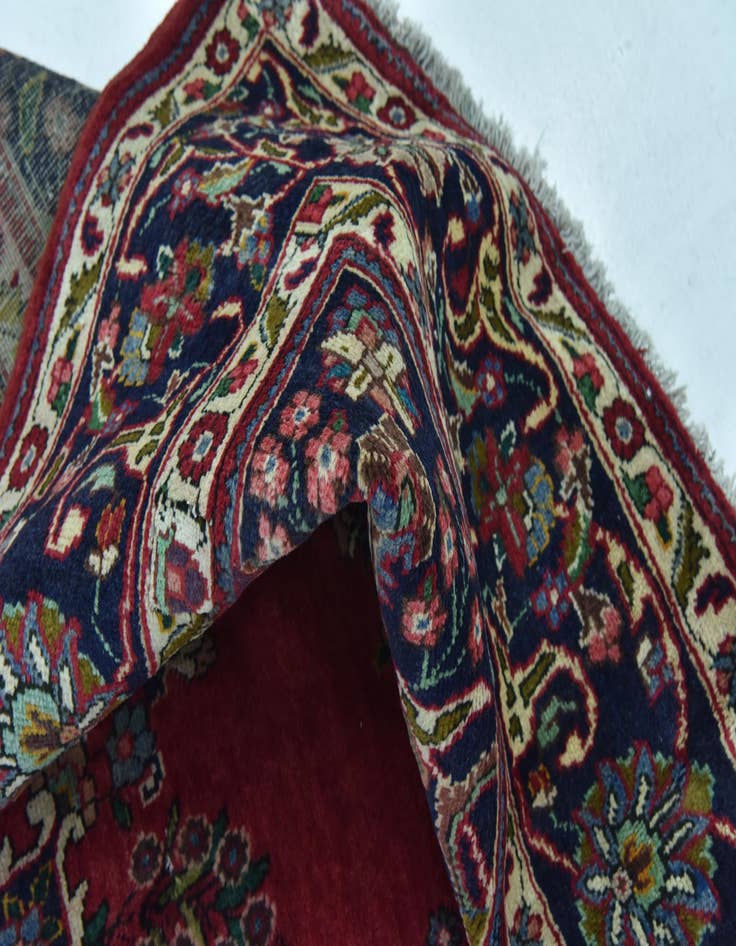 Detail image of  9' 9 x 13'  Hand Knotted Tabriz Persian Wool Rug