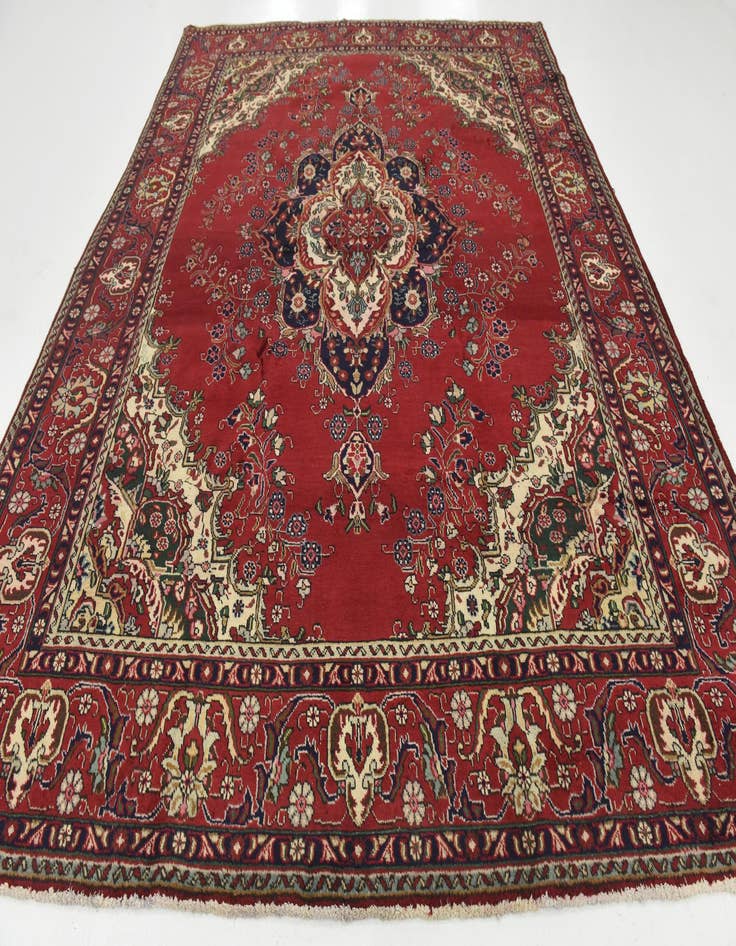 Detail image of  9' 8 x 12' 8  Hand Knotted Tabriz Persian Wool Rug