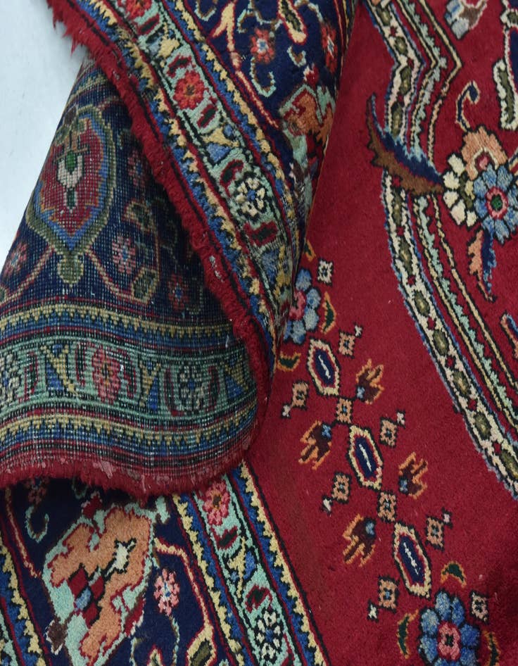 Detail image of  9' 9 x 12' 10  Hand Knotted Tabriz Persian Wool Rug