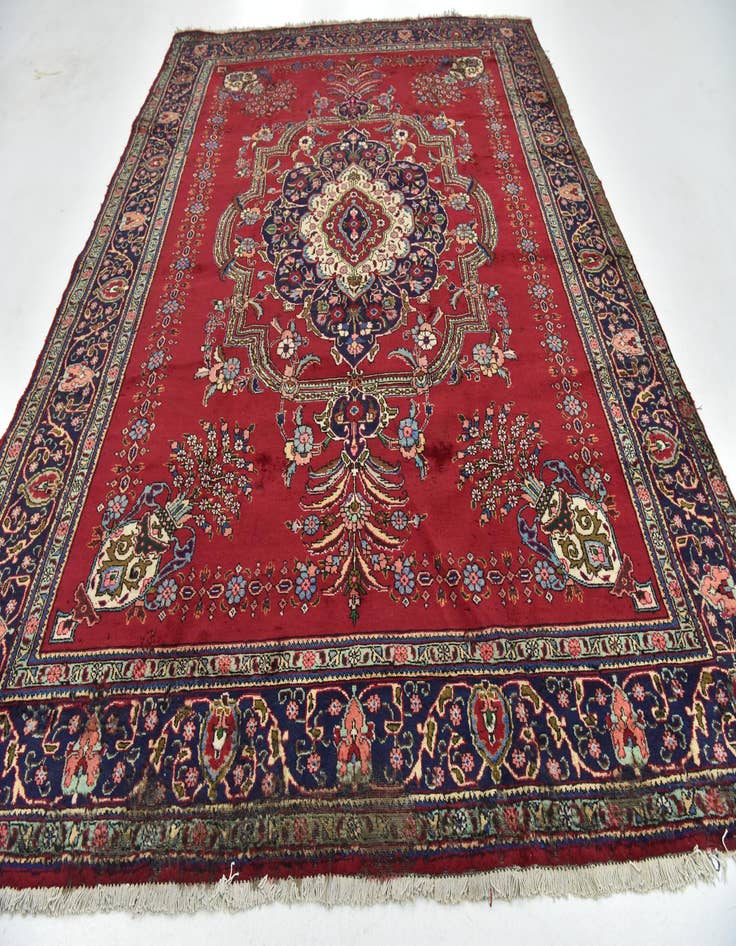 Detail image of  9' 9 x 12' 10  Hand Knotted Tabriz Persian Wool Rug