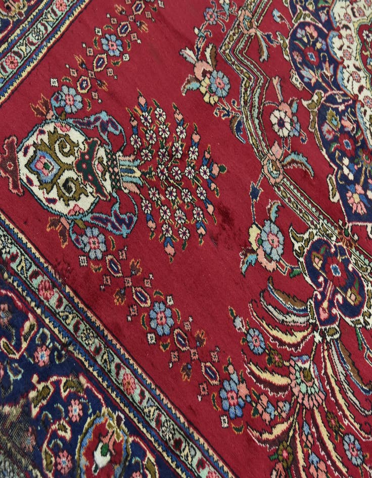 Detail image of  9' 9 x 12' 10  Hand Knotted Tabriz Persian Wool Rug