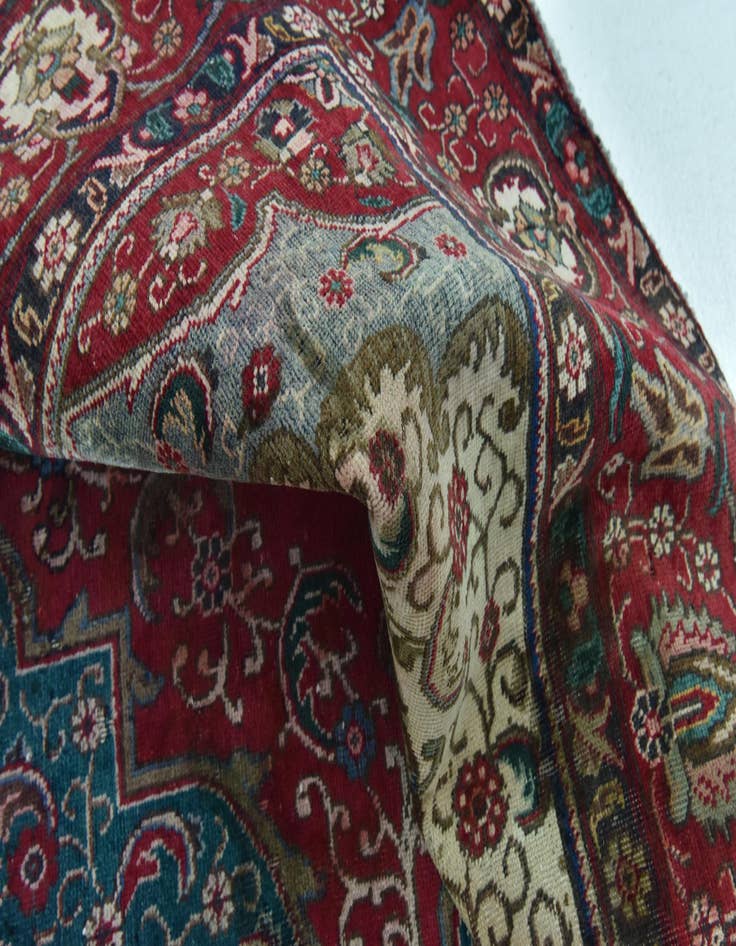 Detail image of 9' 10 x 12' 6 Hand Knotted Tabriz Persian Wool Rug