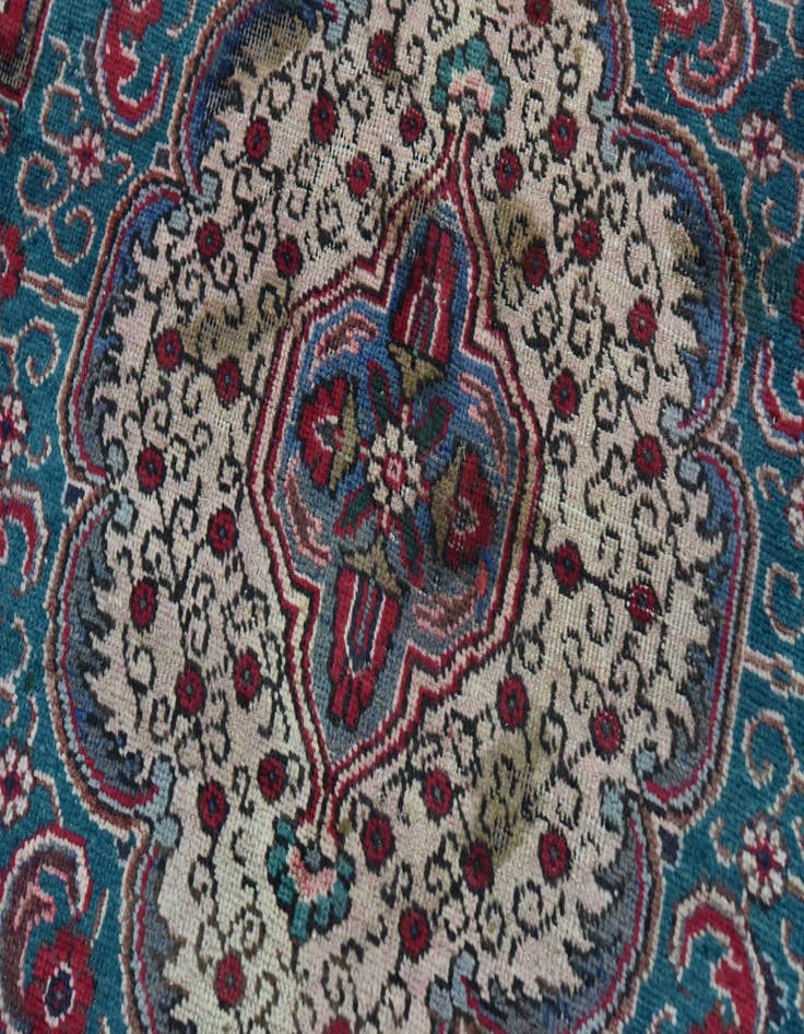Detail image of 9' 10 x 12' 6 Hand Knotted Tabriz Persian Wool Rug