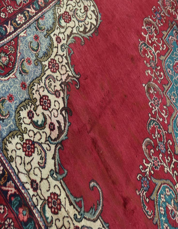 Detail image of 9' 10 x 12' 6 Hand Knotted Tabriz Persian Wool Rug