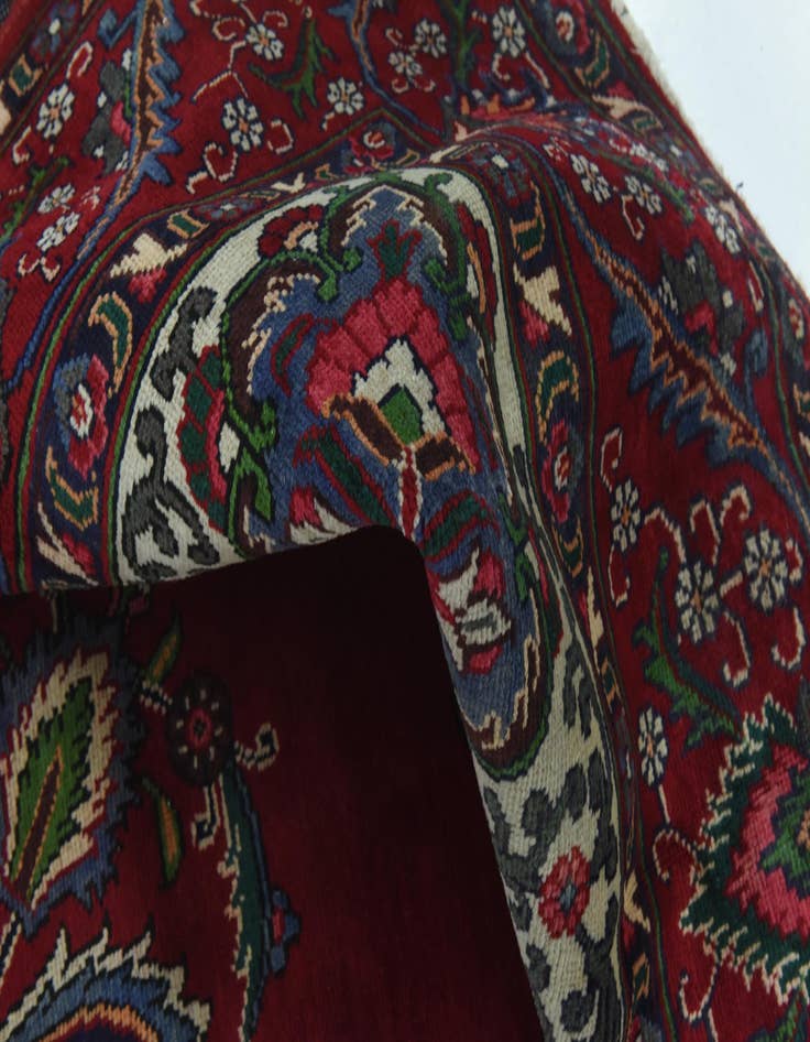 Detail image of  9' 7 x 12' 7  Hand Knotted Tabriz Persian Wool Rug