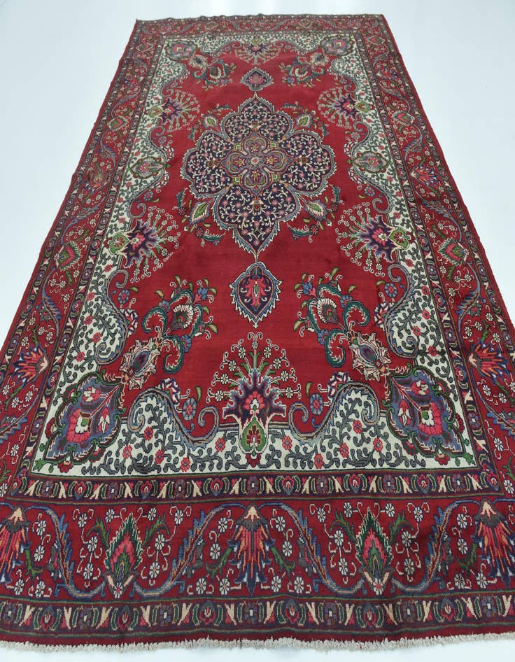 Detail image of  9' 7 x 12' 7  Hand Knotted Tabriz Persian Wool Rug