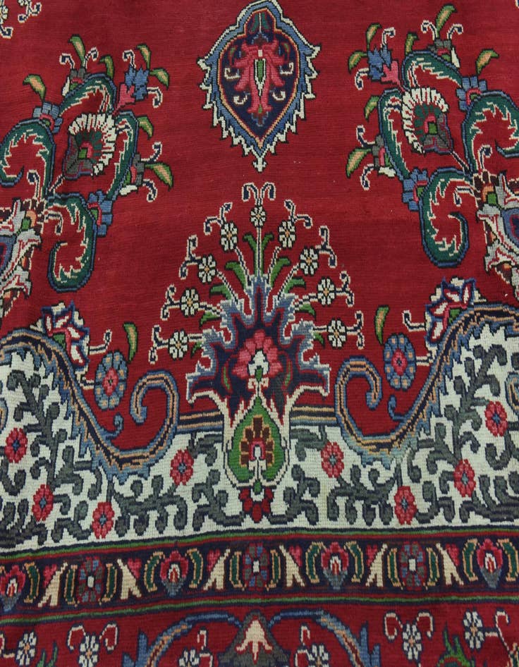 Detail image of  9' 7 x 12' 7  Hand Knotted Tabriz Persian Wool Rug