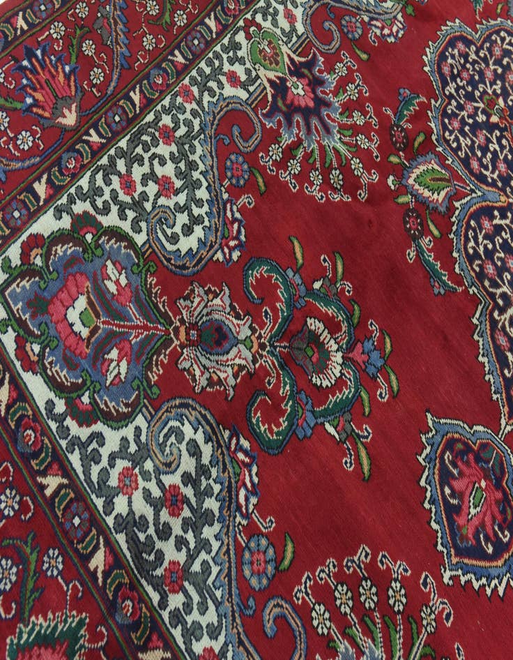 Detail image of  9' 7 x 12' 7  Hand Knotted Tabriz Persian Wool Rug