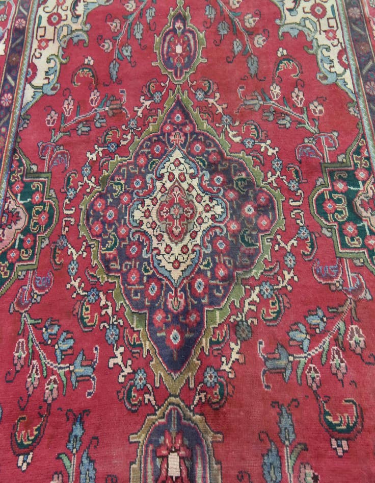 Detail image of 6' x 8' 9 Hand Knotted Tabriz Persian Wool Rug