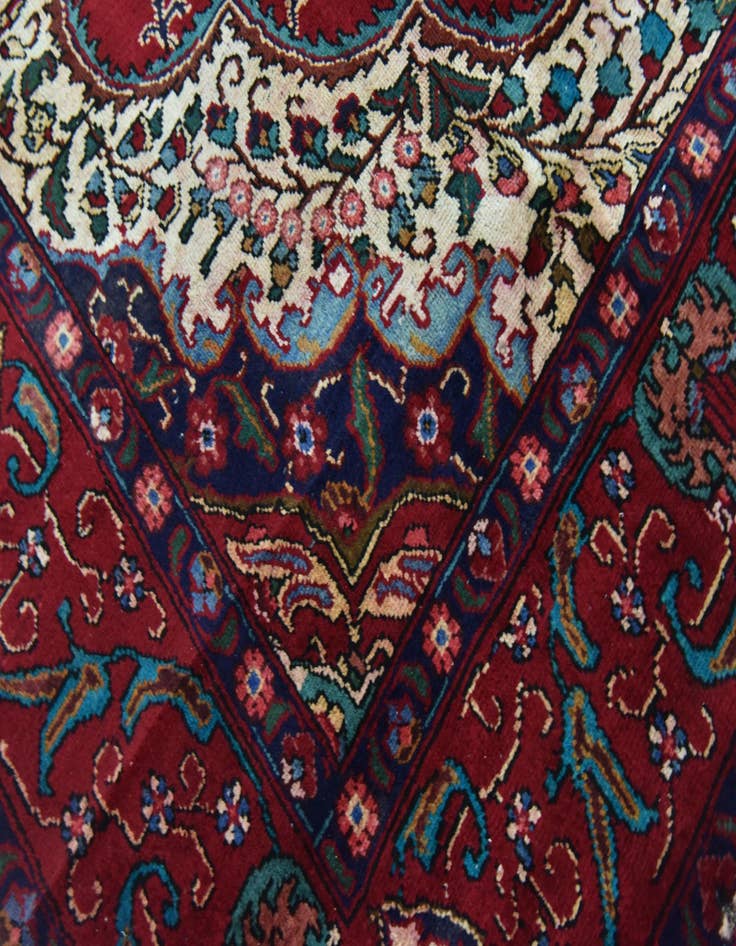 Detail image of  9' 9 x 12' 6  Hand Knotted Tabriz Persian Wool Rug