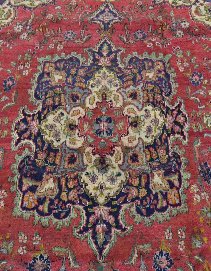 Detail image of  9' 6 x 12' 7  Hand Knotted Tabriz Persian Wool Rug