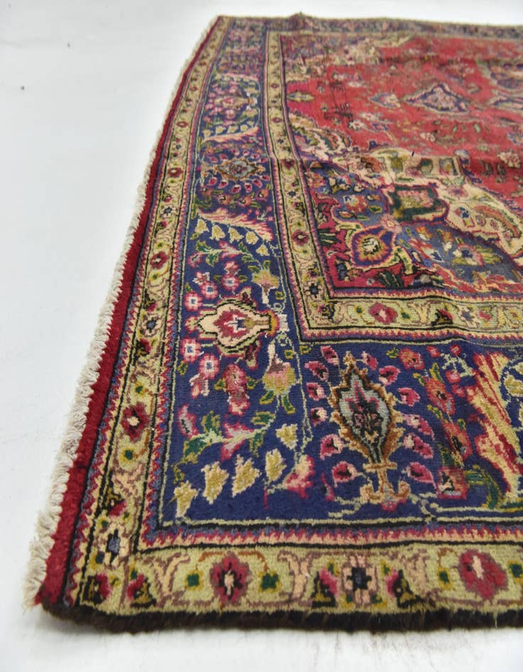 Detail image of  9' 6 x 12' 7  Hand Knotted Tabriz Persian Wool Rug