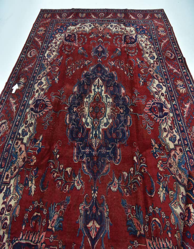 Detail image of  9' 10 x 12' 8  Hand Knotted Tabriz Persian Wool Rug