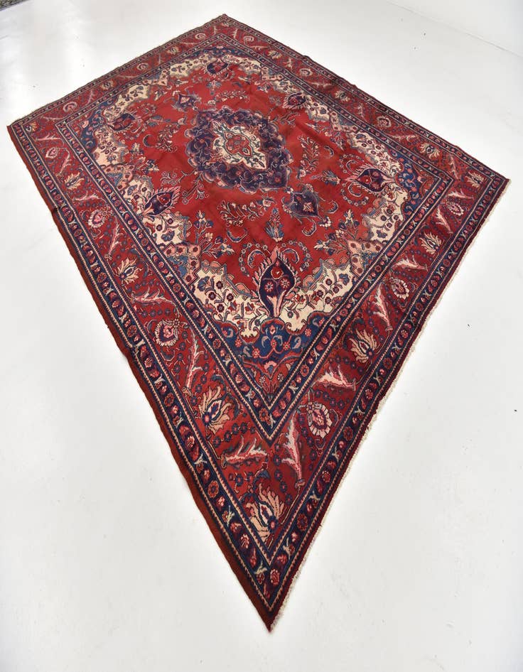 Detail image of  9' 10 x 12' 8  Hand Knotted Tabriz Persian Wool Rug