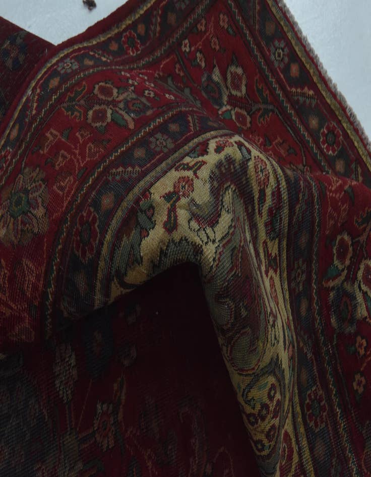 Detail image of 9' 8 x 11' 10 Hand Knotted Tabriz Persian Wool Rug