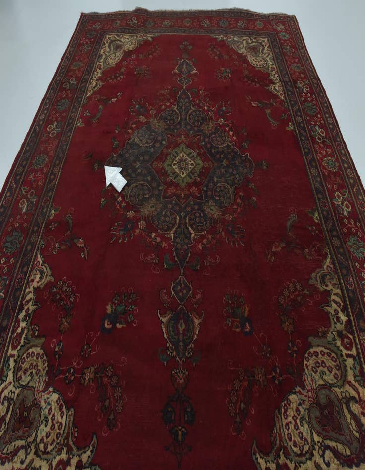 Detail image of 9' 8 x 11' 10 Hand Knotted Tabriz Persian Wool Rug