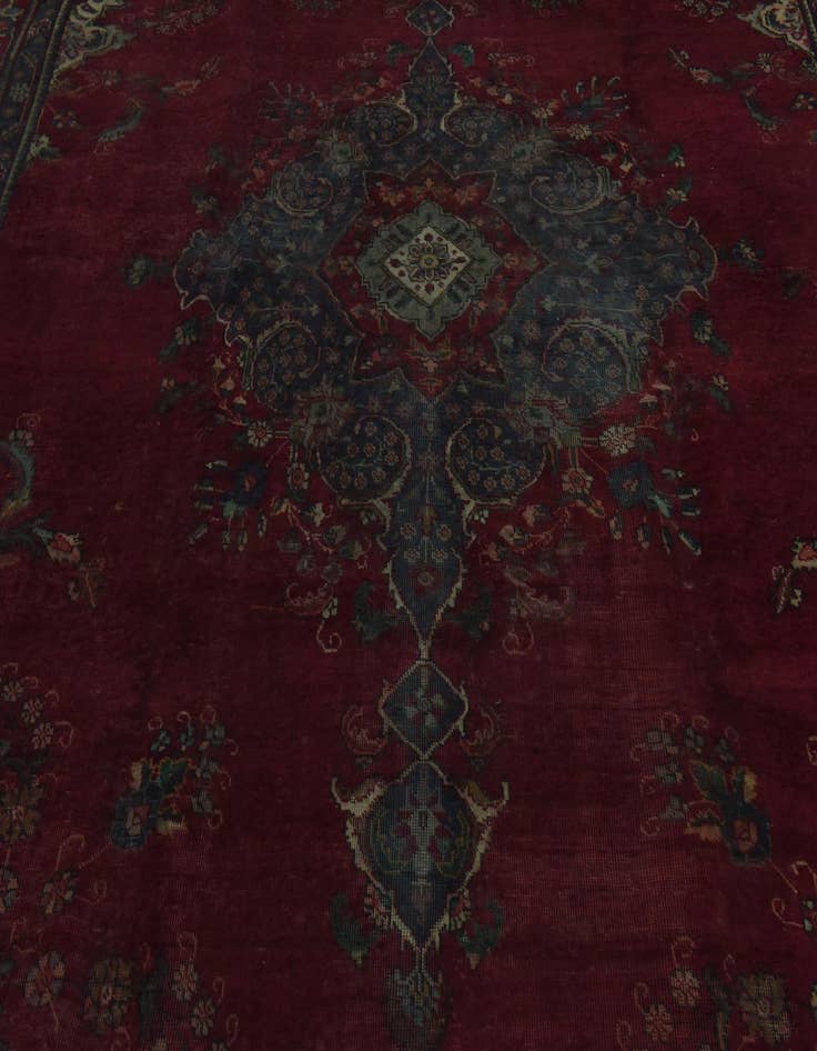 Detail image of 9' 8 x 11' 10 Hand Knotted Tabriz Persian Wool Rug